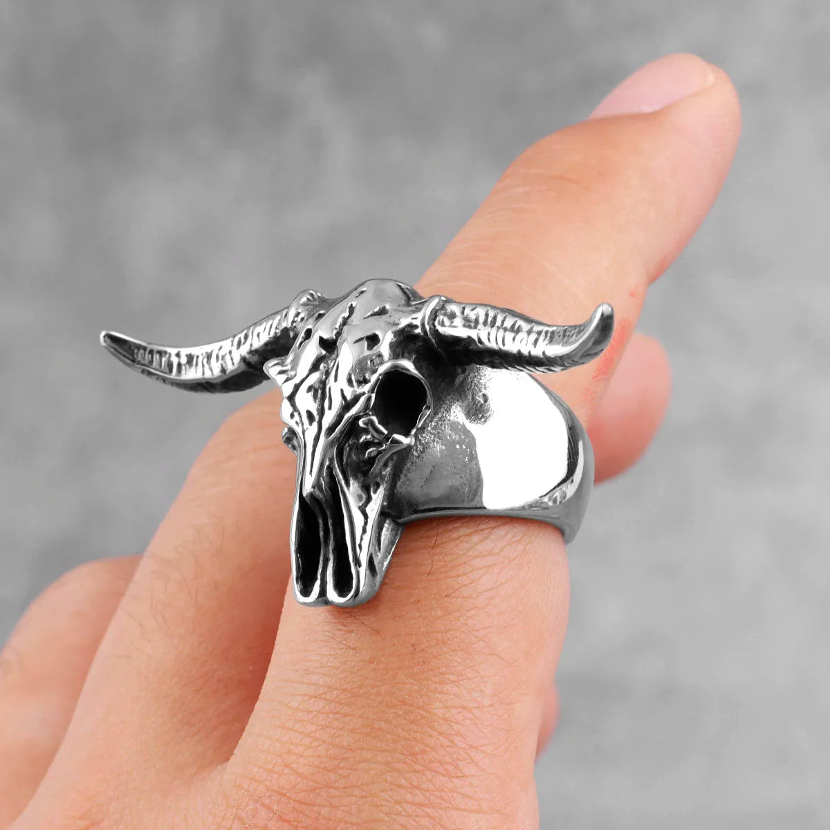PENDRA Satan Ram Aries Steel Ring