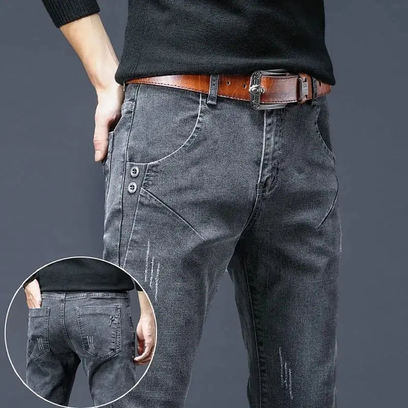 PENDRA Velvet Straight Brushed Trousers
