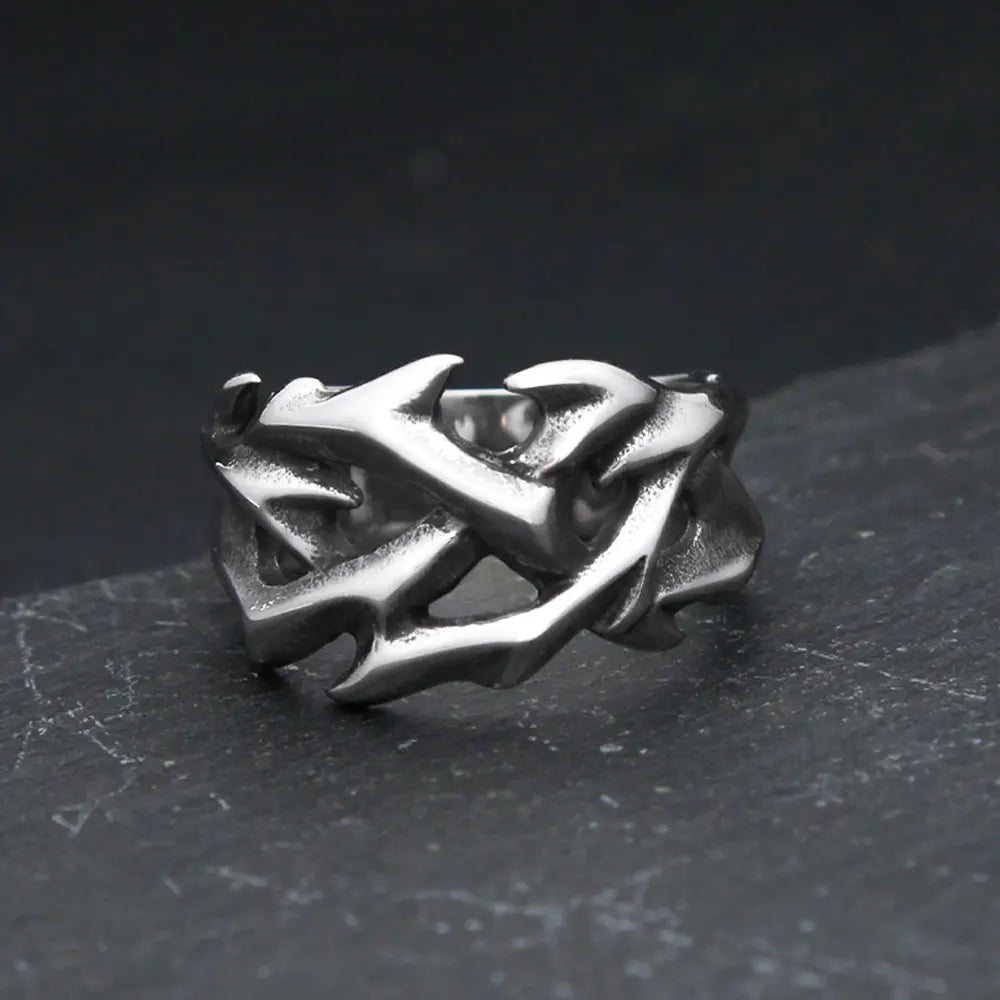 PENDRA Thornhollow Stainless Steel Thorn Ring