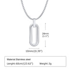 PENDRA Box Geometric Pendant Necklace