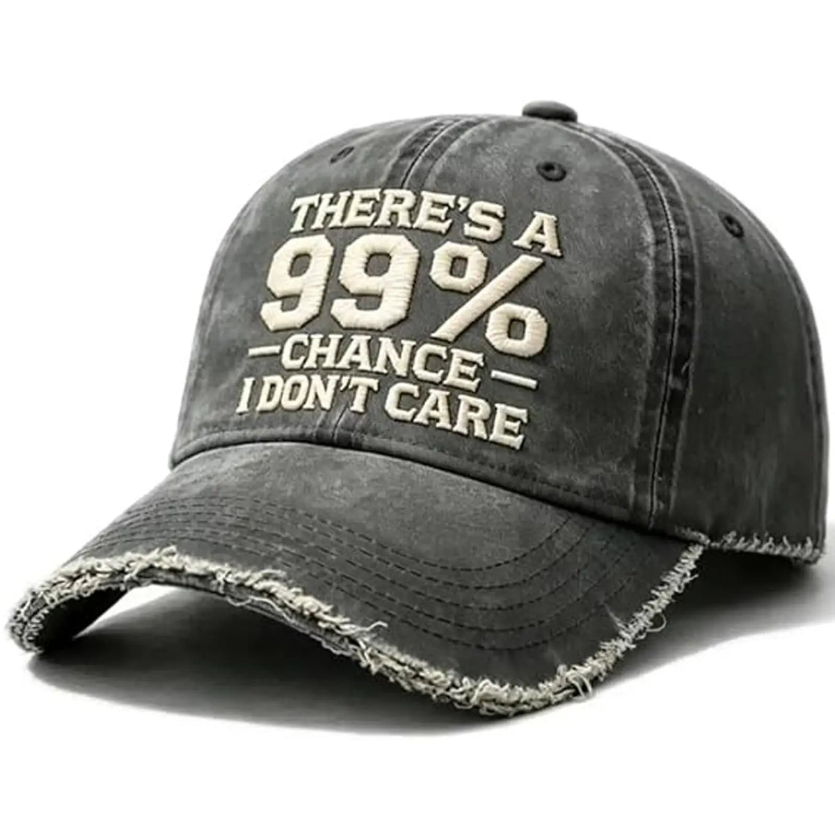 There’s A 99% Chance I Don’t Care Embroidered Dad Hat, Adjustable Distressed Embroidered I Don’t Care Cap Baseball Caps