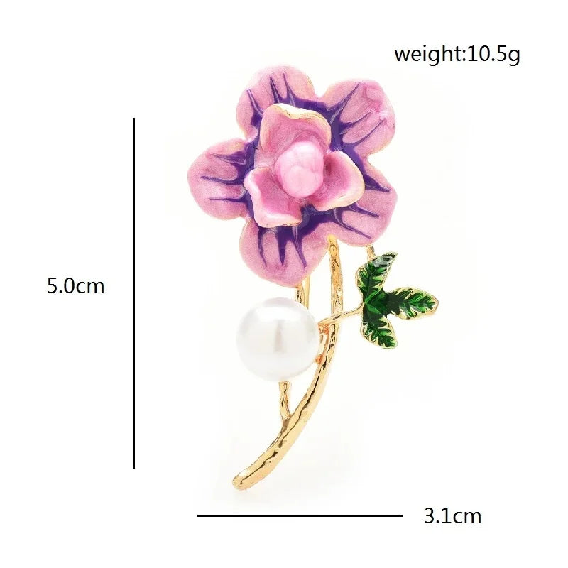 PENDRA Folibird Leaf and Bird Brooch