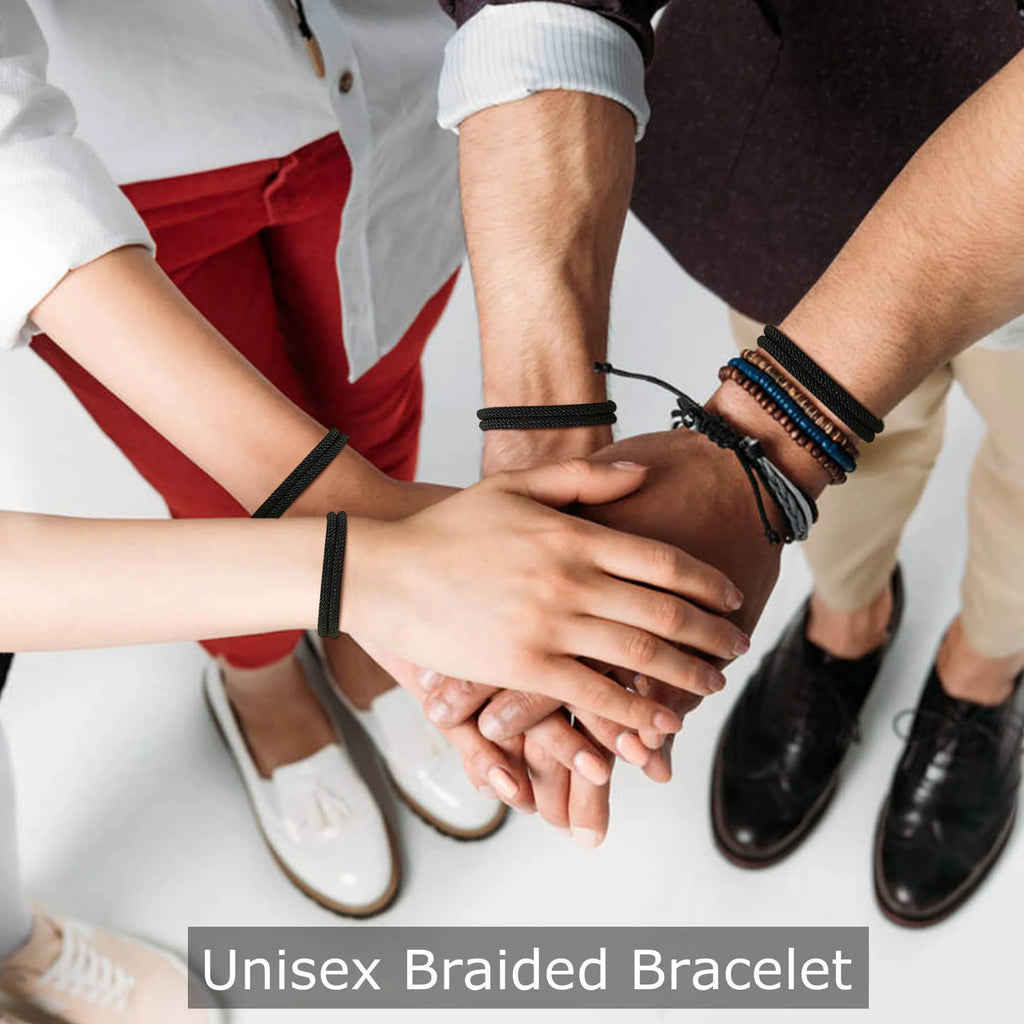 Nautical Braided Rope Bracelet for Men,1/2/3/4/5/6/10 Pcs Adjustable Handmade Survival Camping Braclets Homme Jewelry Gift