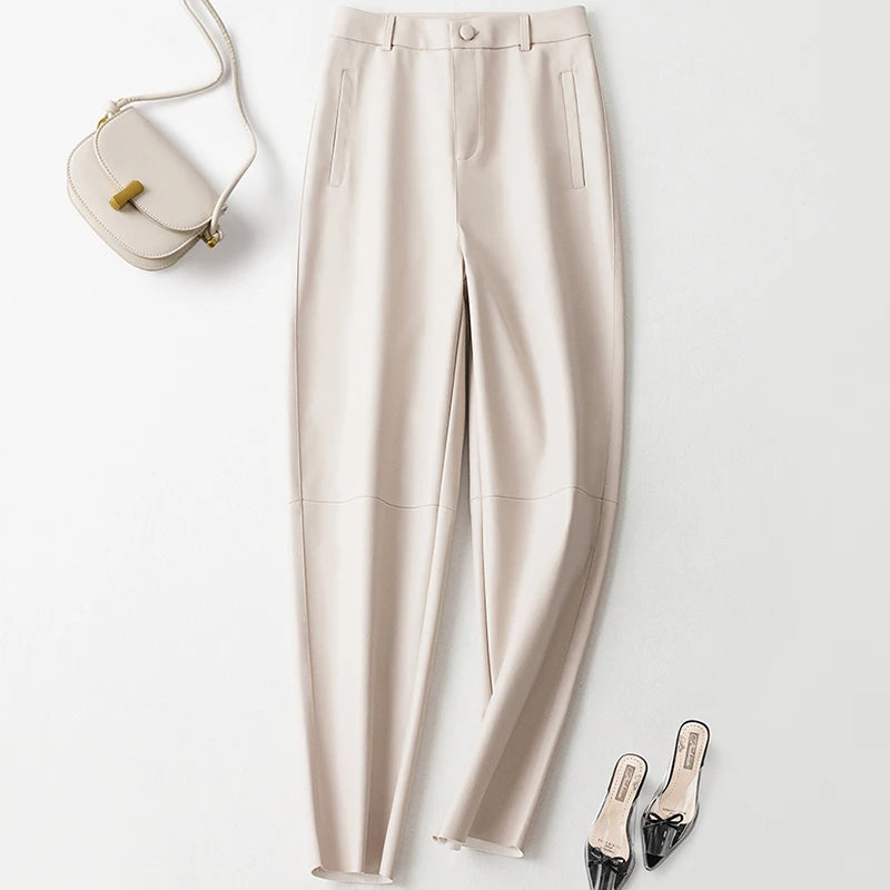 PENDRA Carrot Fit High Waist Cropped Pants