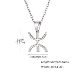 Africa Berbers Symbol Necklace for Men,Stainless Steel Amazigh ⵣ Letter Necklace,Ethnic Amulet Jewelry