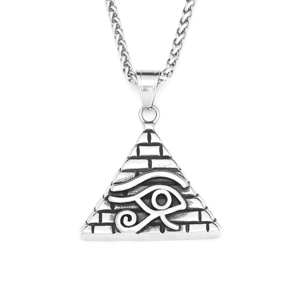 PENDRA Horus Stainless Steel Eye of Horus Pendant