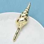PENDRA Seashell Conch Stainless Steel Brooch