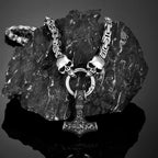 PENDRA Thor Hammer Norse Steel Necklace