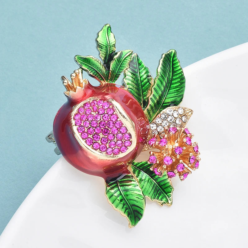 PENDRA Pomella Beautiful Pomegranate Brooch