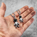 PENDRA Spaceman Astronaut Steel Necklace