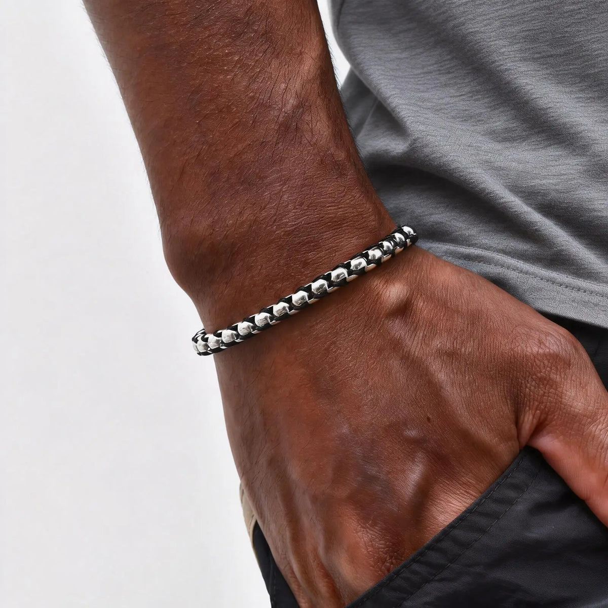 PENDRA Black Silver Bracelet