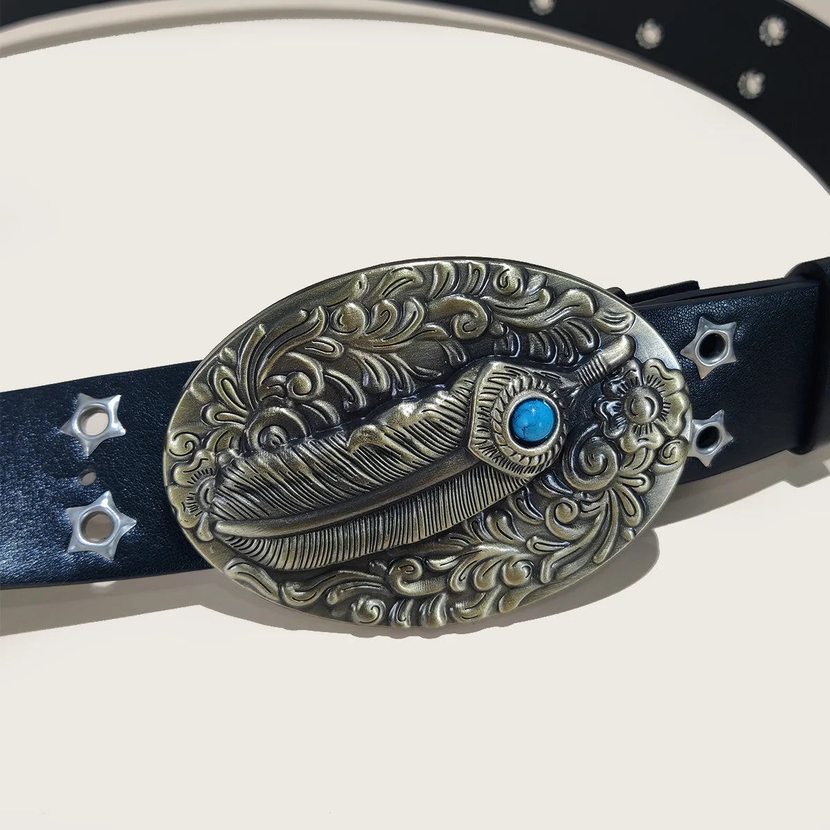 New men's retro western Cowboy style fashion alloy buckle leather belt For Women high-end luxury brands jeans belt Perfect Gift