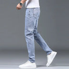 Luxury Summer Designer Korean Classic Streetwear Cowboy Pants for Men Fashionable and Comfortable Boyfriend Skinny Jeans Men