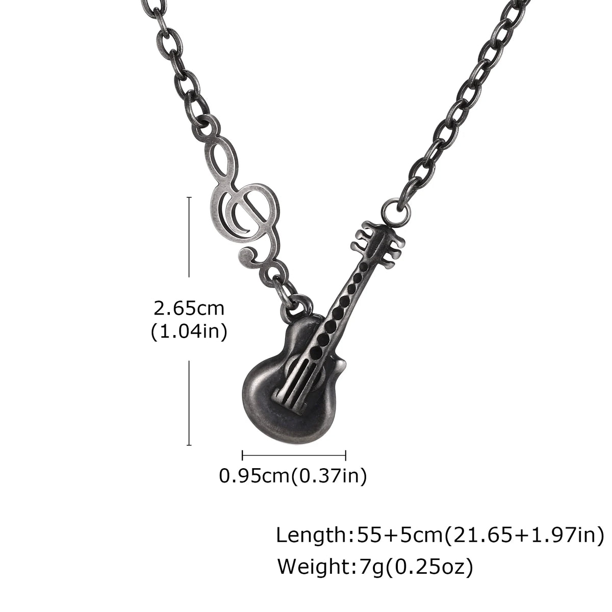 PENDRA Guitar Music Pendant Necklace