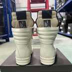 PENDRA White Geobasket White Leather High-Top Zip Thick-Sole Edition 2 Ankle Boots