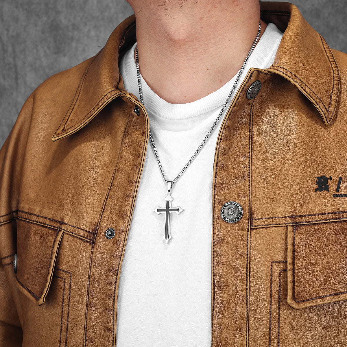 PENDRA Jormora Cross Charm Necklace