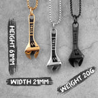 PENDRA Worker Wrench Boyfriend Steel Necklace