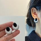 PENDRA Liquid Lava Sterling Silver Earrings