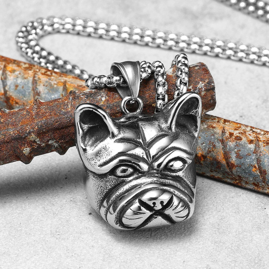 PENDRA French Bulldog Steel Necklace