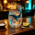 High definition sticker marine life red wine glass, lead-free transparent glass, beer cocktail home decoration water cup