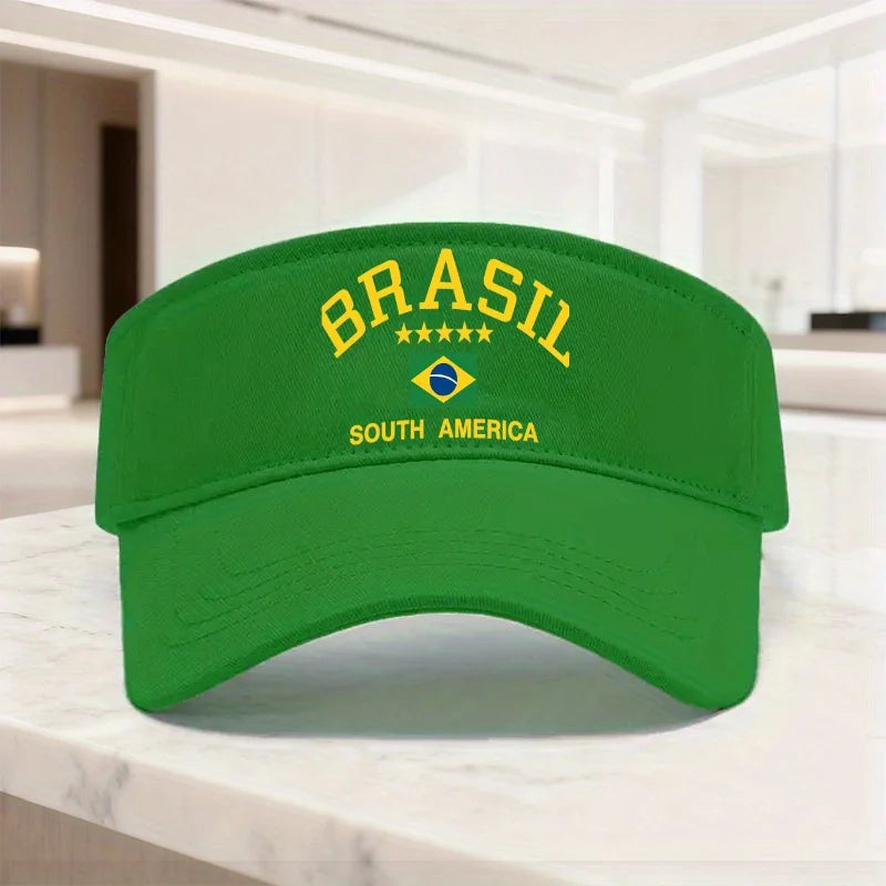 PENDRA Flag Brazil Print Top