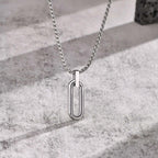 PENDRA Box Geometric Pendant Necklace