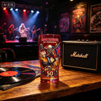 Iron Maiden 50th Anniversary Themed Pint Glass Heavy Metal Rock Band Inspired Beer Cup Collectible Drinkware for Bar Home Party