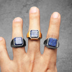 Luxury Galaxy Starry Sky Men Rings Stainless Steel Punk Rock Aesthetic Fashion Women Jewelry Accessories For Gift Wholesale