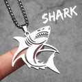 PENDRA Great Shark Sweater Steel Necklace