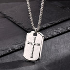 PENDRA Cross Dogtag Pendant Necklace