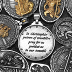PENDRA Jesus Angel Cross Steel Necklace