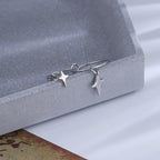 PENDRA Silver Stamp Asymmetrical Earrings