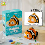 PENDRA Cute Shark Micro Building Set