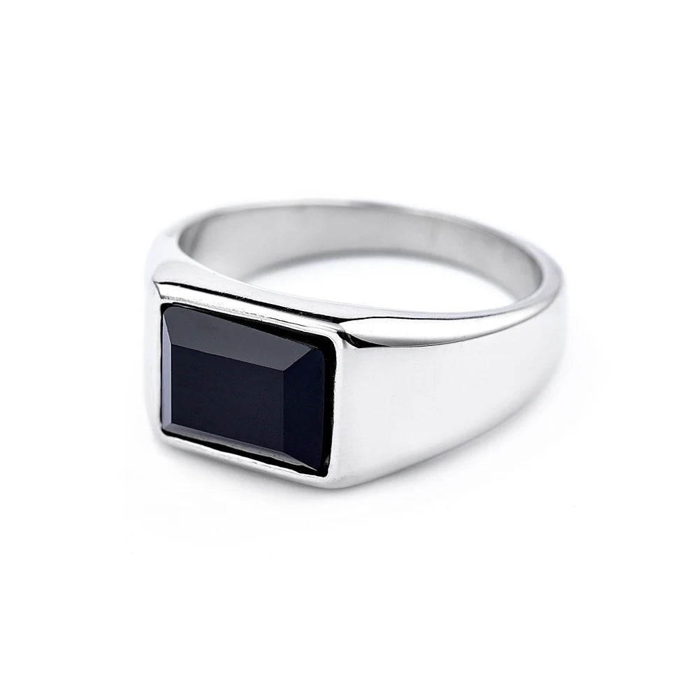PENDRA Squareforge Gothic Square Signet Ring
