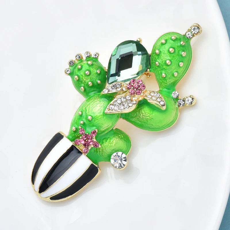 PENDRA Cactara New Cactus Brooch