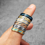 PENDRA Starry Night Stars Steel Ring