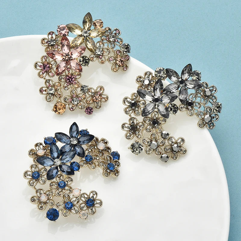 PENDRA Florielle33 Crystal Brooch