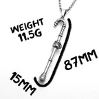 Christmas Candy Cane Men Necklaces Stainless Steel Pendant Chain Women Fashion Jewelry Punk New In Accessories Gifts Wholesale