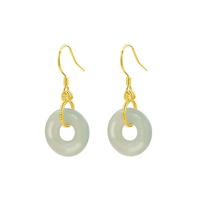 PENDRA Jade Hetian Ear Earrings