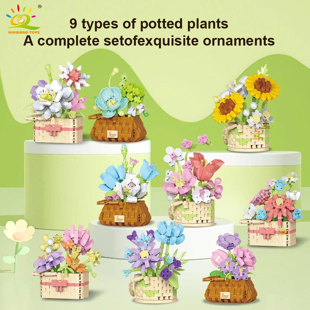PENDRA Pot Rose Micro Building Set