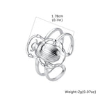 PENDRA Jortari Silver Tone Ring