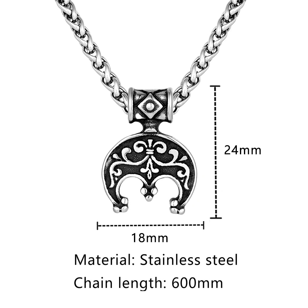 PENDRA Celtic Knot Rune Flower Necklace