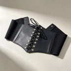 PENDRA Koraessa Leather Black Punk Corset Belt
