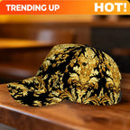 PENDRA Elegant Golden Flourishes Classic Baseball Lightweight Adjustable Duckbill Baseball Cap