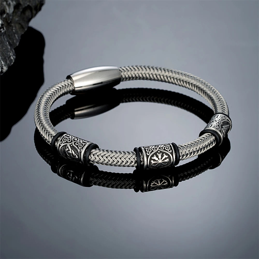 PENDRA Rune Classic Steel Bracelet