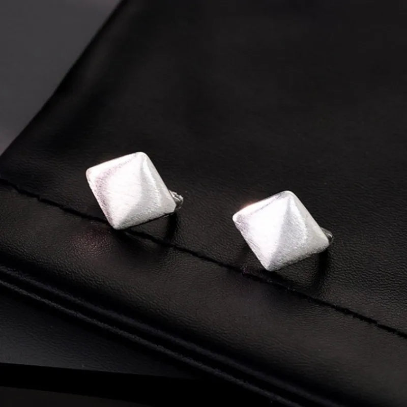 VENTFILLE 925 Sterling Silver Earring for Women Ear Wire Geometry Rhombus Office Jewelry Party Gift Dropshipping Wholesale