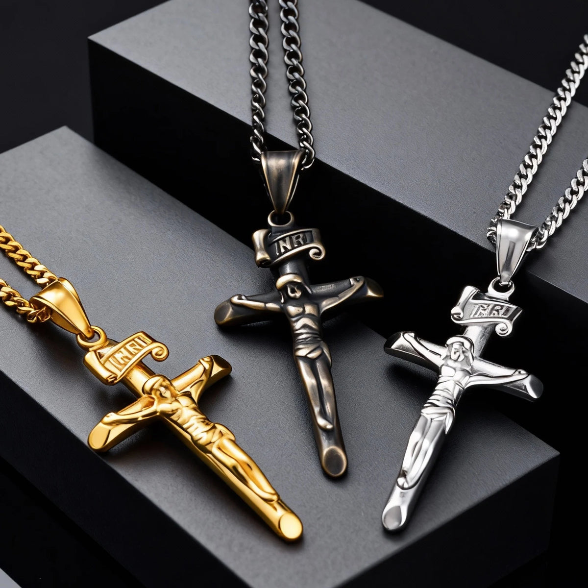 PENDRA Cross Cuban Crucifix Pendant Necklace