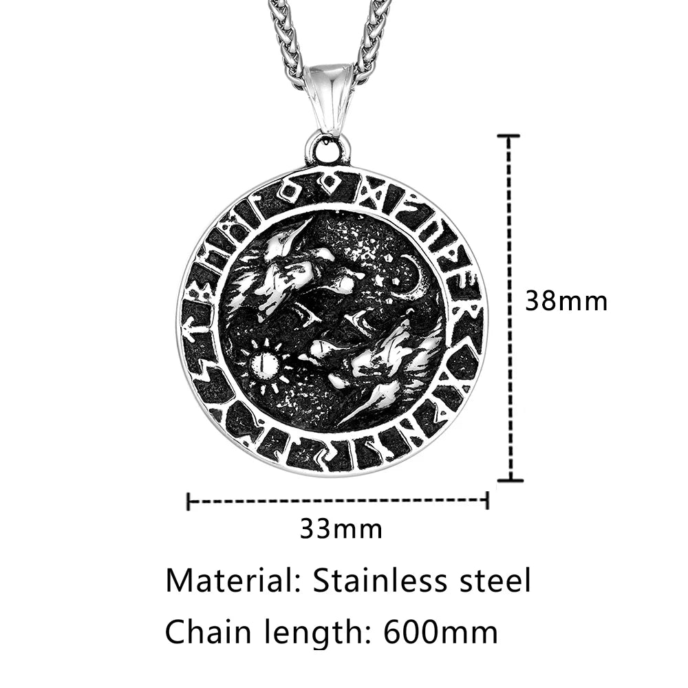 PENDRA Celtic Knot Rune Vintage Necklace