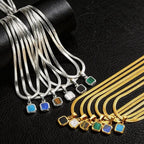PENDRA Cuban Stone Chain Necklace