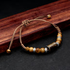 PENDRA Ceramica Blue Pattern Handmade Ceramic Bracelet